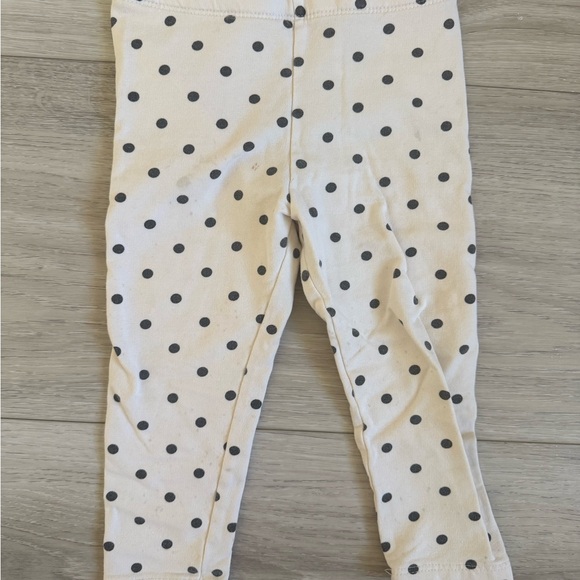 7 Neutral & Pink Legging Bundle - Stripes, Polka Dots & Floral - Picture 3 of 9